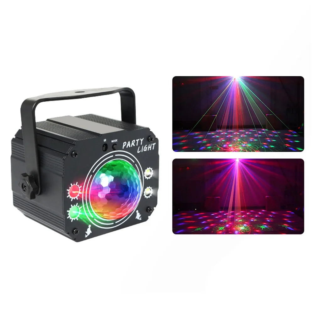 R13 Disco Laser Party Light Sound Activated RGB Lamp for Bar KTV Stage Atmosphere - 1