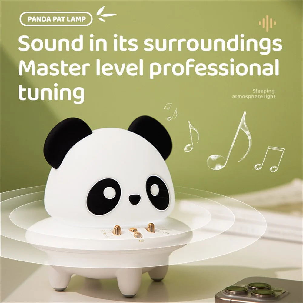 Panda Bluetooth-compatible Speaker Night Light Portable Mini Lamp USB Rechargeable - 5