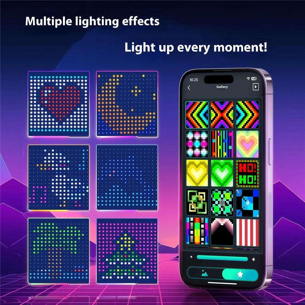JG-031 3x3m 400 Leds DIY Photo Image LED Curtain Light Decorative Ambiance String Light - 3
