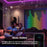 1.6mx1.6m 256 Leds Programmable RGB Holiday Decoration Light App Control DIY Curtain Light String - 7