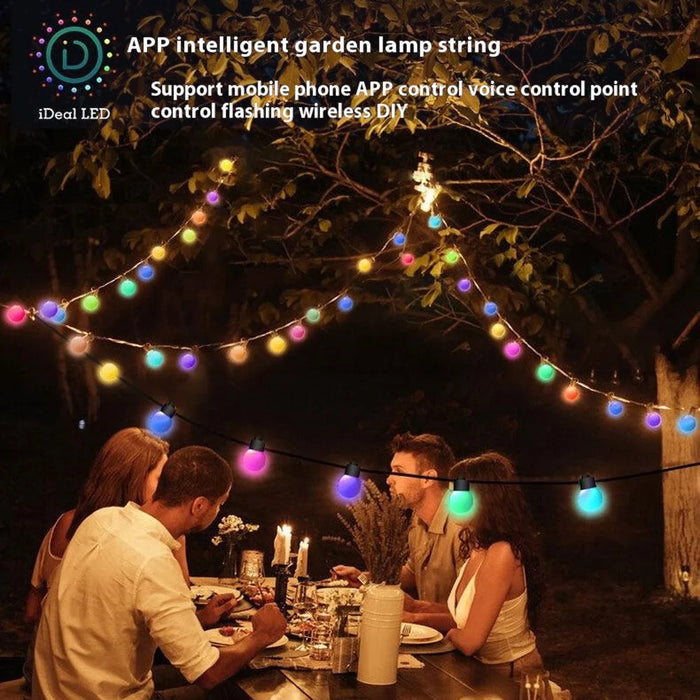 JG-005 5m 25 Leds Smart Programmable String Light RGB Outdoor Patio Camping Ambiance Light - 3