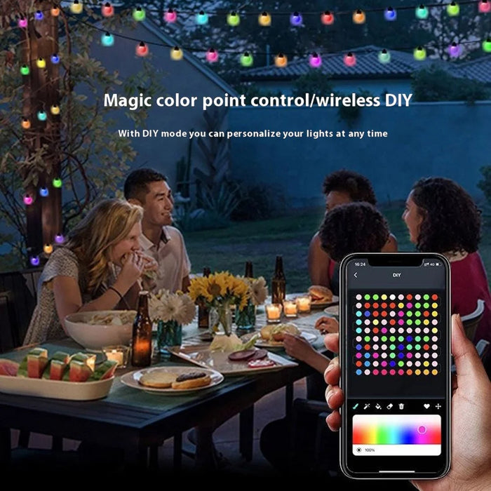 JG-005 5m 25 Leds Smart Programmable String Light RGB Outdoor Patio Camping Ambiance Light - 5