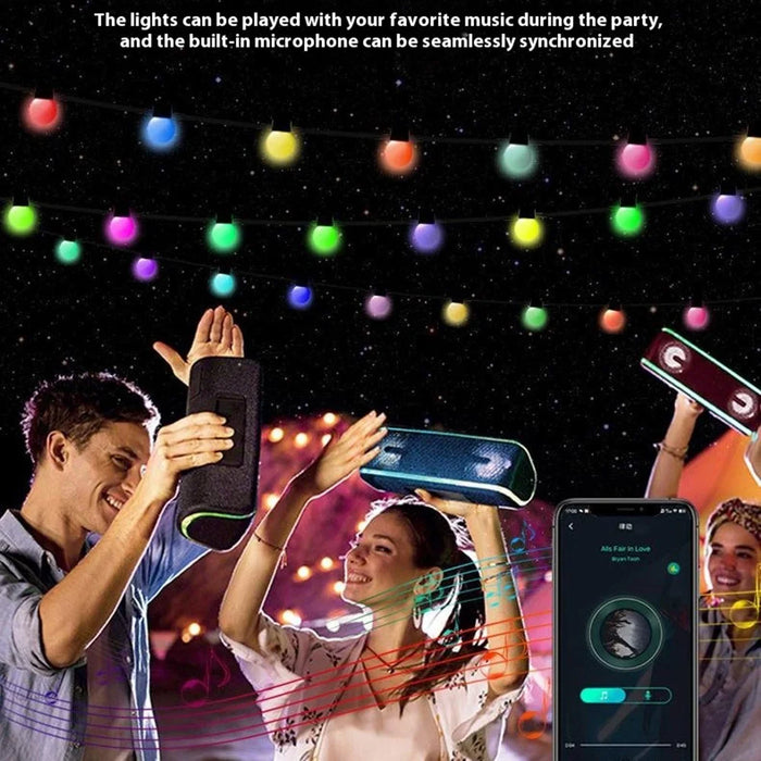 JG-005 5m 25 Leds Smart Programmable String Light RGB Outdoor Patio Camping Ambiance Light - 6