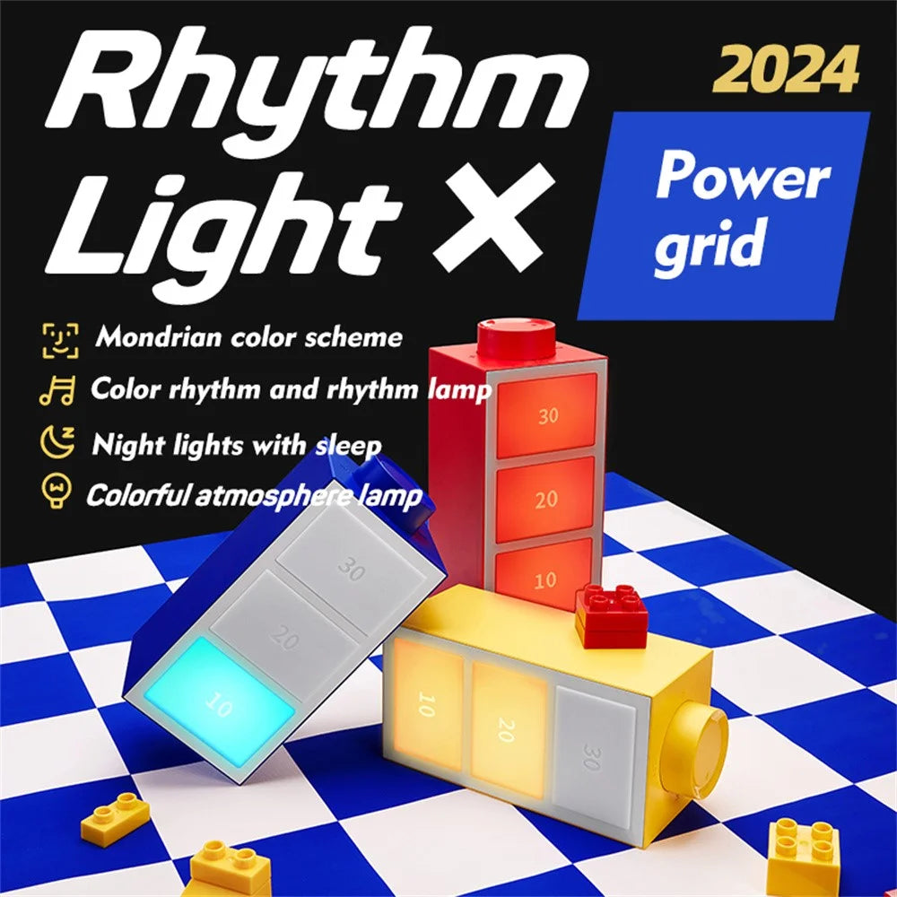 k-1701 Music Rhythm Light RGB Multi Color Table Lamp with Timer Function for Home Bedroom - Red - 2