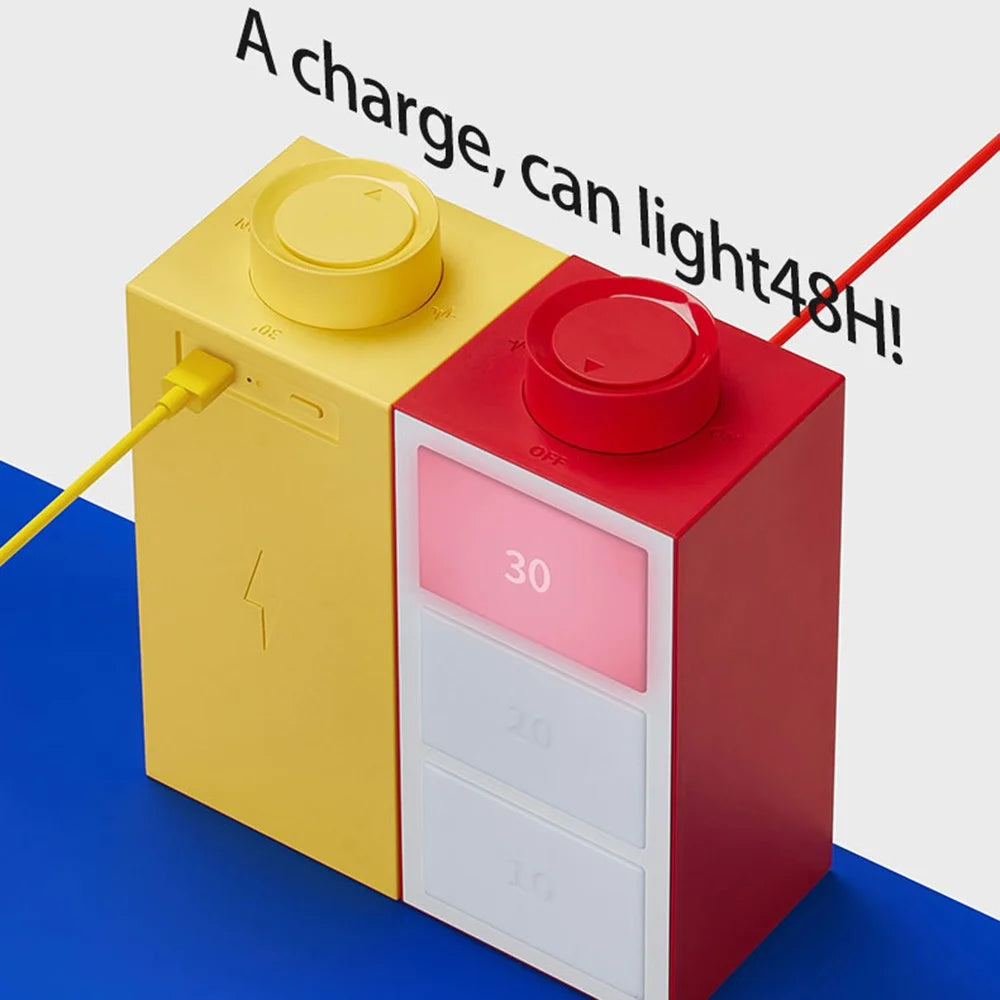 k-1701 Music Rhythm Light RGB Multi Color Table Lamp with Timer Function for Home Bedroom - Red - 5