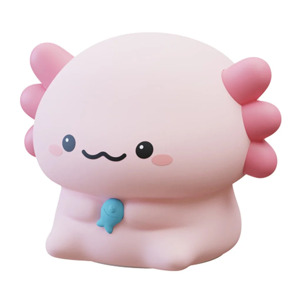 Salamander Baby Silicone Night Light Tap Control Bedside Lamp Desktop Decor - 1