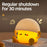 A025 Egg Yolk Silicone Night Light Tap Control USB Rechargeable Bedside Lamp Kids Toy Gift - 5