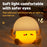A025 Egg Yolk Silicone Night Light Tap Control USB Rechargeable Bedside Lamp Kids Toy Gift - 6