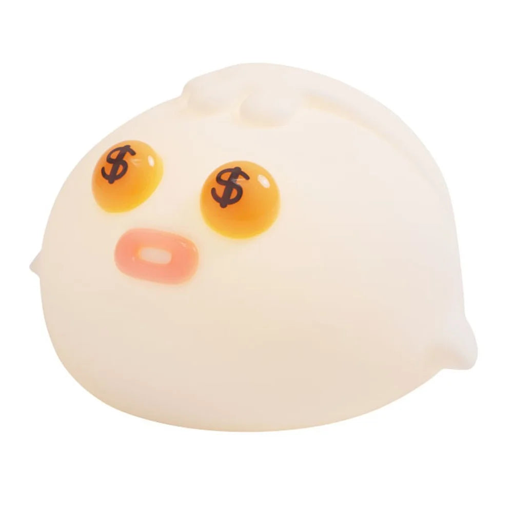 Silicone Night Light Stress Relief Tap Control Cartoon Lamp for Bedside Desktop - 1