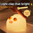 Silicone Night Light Stress Relief Tap Control Cartoon Lamp for Bedside Desktop - 4