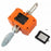 LCD Display Digital Crane Scale 1000kg  /  2204lbs Portable Hanging Scale for Industry Construction Outdoor - Orange - 2