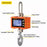 LCD Display Digital Crane Scale 1000kg  /  2204lbs Portable Hanging Scale for Industry Construction Outdoor - Orange - 5
