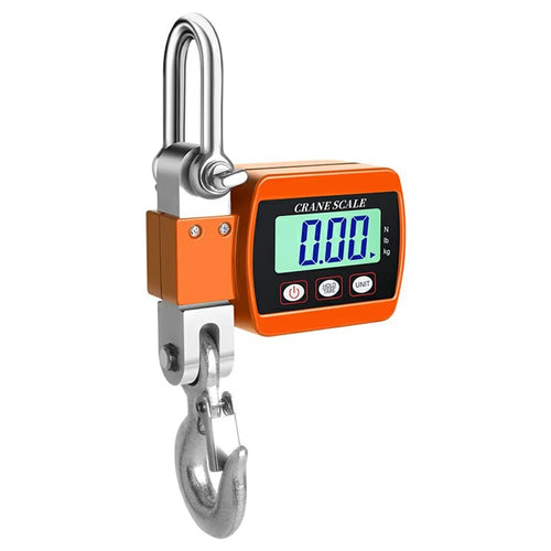 P4 Digital Hanging Scale 500kg Electronic Crane Scale LCD Display Hook Scale for Industrial Weighing - Orange - 1