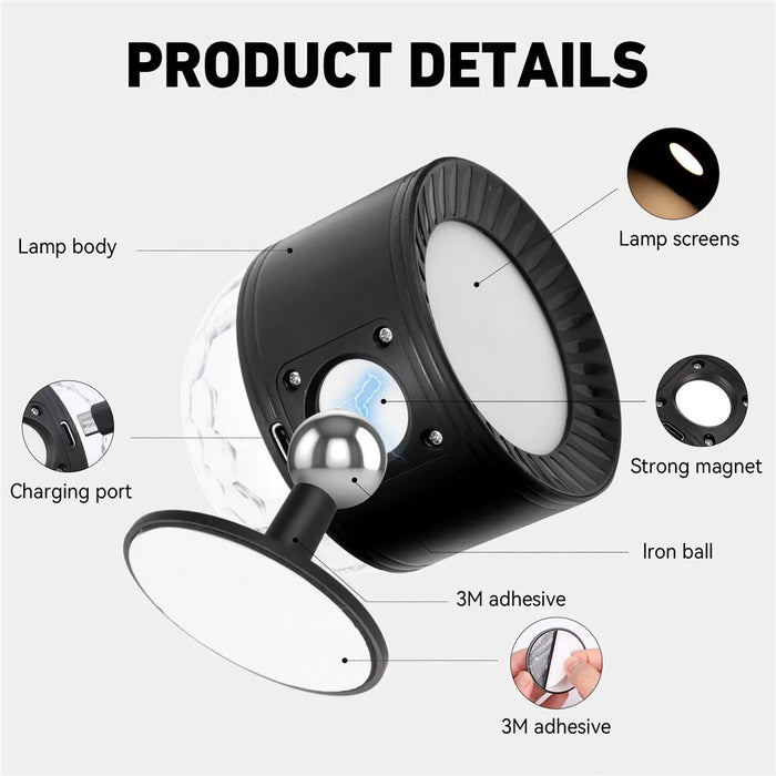 Creative Dual Head Wall Light with Remote Control 3 Color Temperatures Smart Magic Ball Ambient Lamp - 4