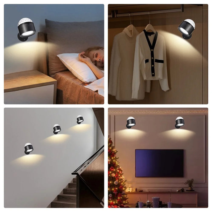 Creative Dual Head Wall Light with Remote Control 3 Color Temperatures Smart Magic Ball Ambient Lamp - 6