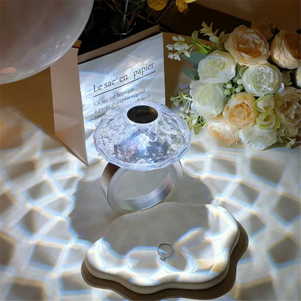 Projection Ring Light Table Decor Ambient Lamp Valentine's Day Gift - 3