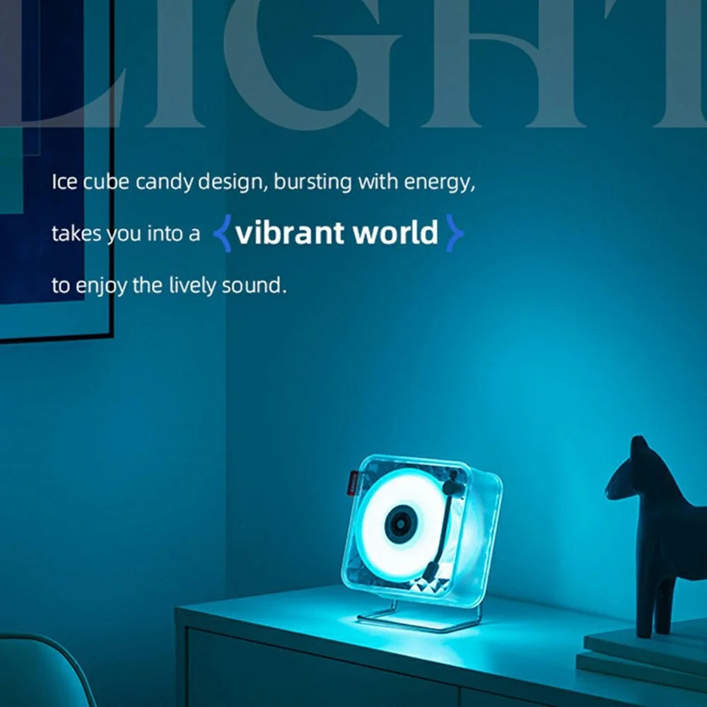 KAWOO Ice Candy Shape Bluetooth-compatible Speaker White Noise Sound Machine with Ambient Light - White - 2