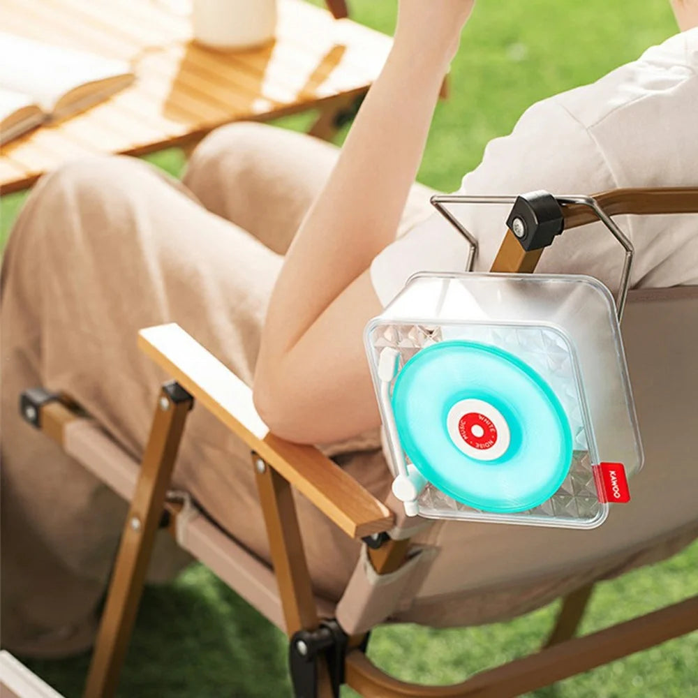 KAWOO Ice Candy Shape Bluetooth-compatible Speaker White Noise Sound Machine with Ambient Light - White - 6