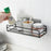 Iron Bathroom Storage Rack Wall Mounted Shower Caddy Organizer No Drill Toiletry Shelf - Black - 6