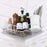 Bathroom Shelf Large Size Wall Mounted Corner Storage Rack No Drilling Triangle Makeup Organizer - White - 1