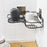 Bathroom Shelf Large Size Wall Mounted Corner Storage Rack No Drilling Triangle Makeup Organizer - Black - 6