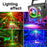 Rotating Magic Ball Laser Light RGB LED Strobe Sound Activated Projector Lamp for Bar / KTV / Disco - 4