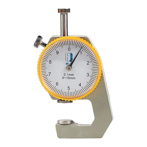 Flat Head Thickness Gauge 0-10mm High Precision Aluminum Alloy Leather Metal Paper Thickness Meter - 1
