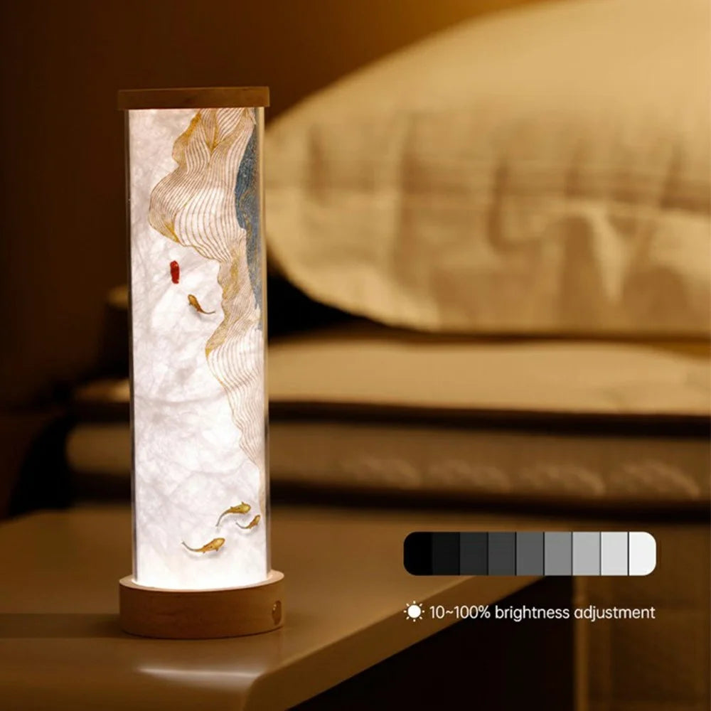 T5 Creative Painting Night Light for Living Room Bedroom Plug In Powered Atmosphere Lamp (CE / Rohs Certified) - Style A - 3