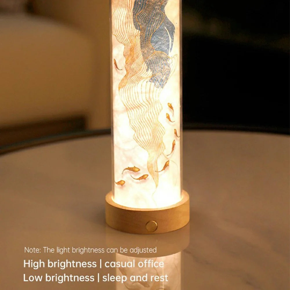 T5 Creative Painting Night Light for Living Room Bedroom Plug In Powered Atmosphere Lamp (CE / Rohs Certified) - Style A - 4