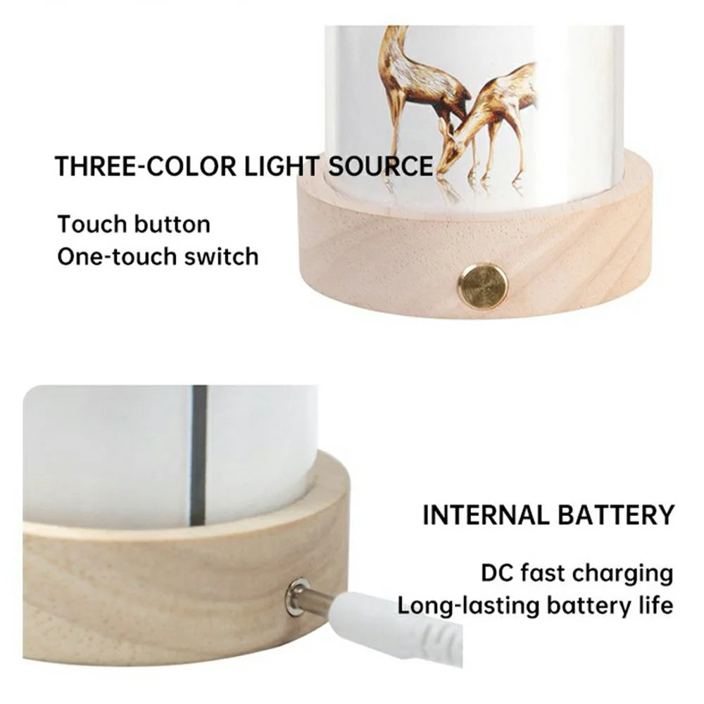 T5 Creative Painting Night Light for Living Room Bedroom Plug In Powered Atmosphere Lamp (CE / Rohs Certified) - Style A - 5