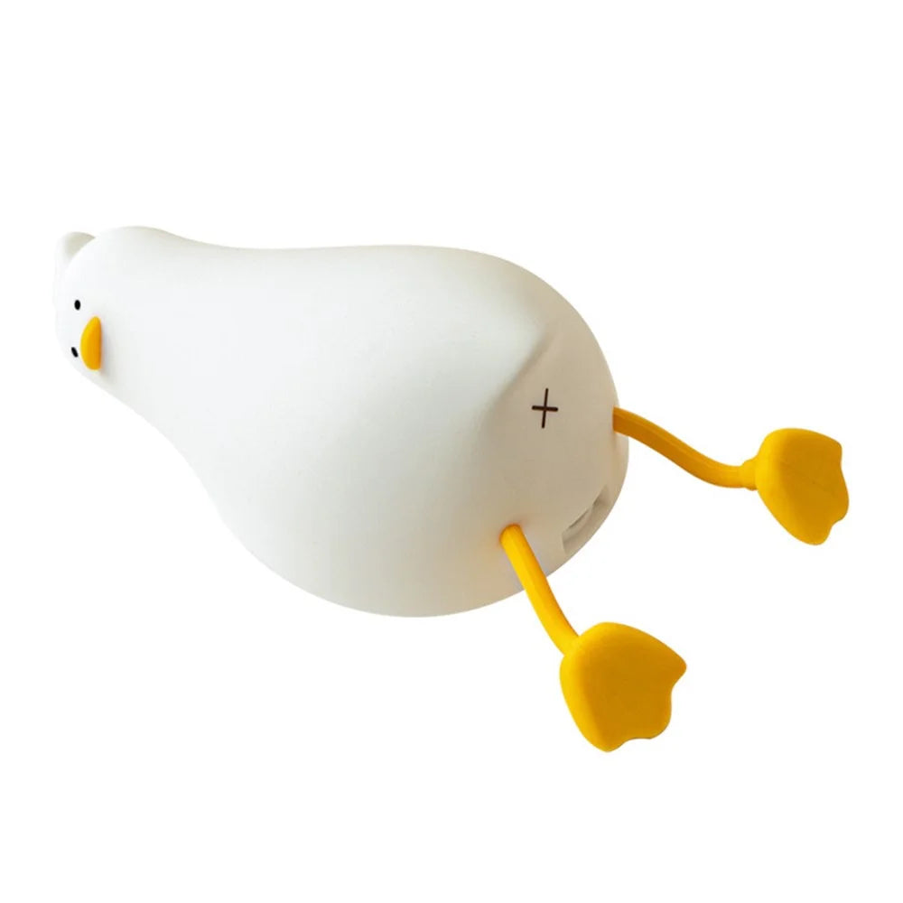Lying Duck Silicone Night Lamp For Kids Bedroom USB Rechargeable Voice Control Bedside Light (CE ROHS FCC CPC EN71 Certified) - 1