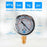 TS-PGGZ604-0bar Hydraulic Water Pressure Gauge Dial Meter High Precision Pressure Measuring Tool - 5