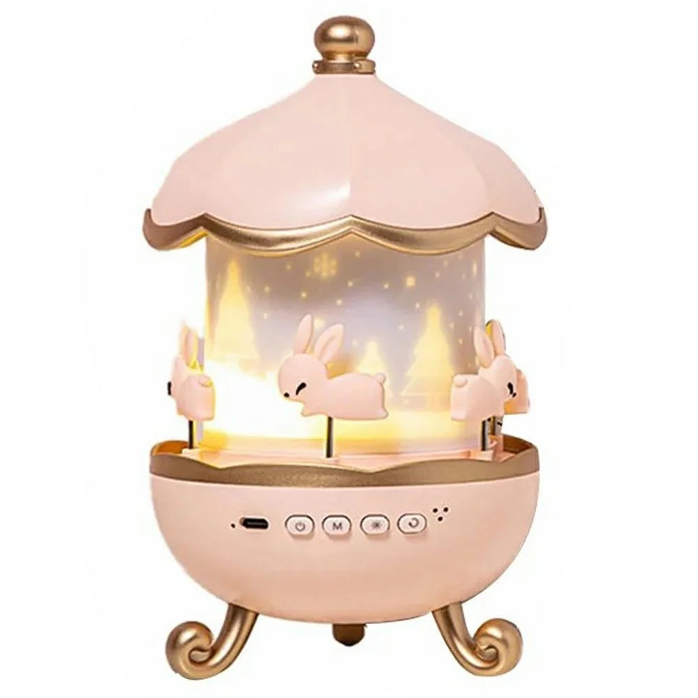 WH-E11 Creative Rotating Starry Star Projector Light Music Box Bluetooth-Compatible Night Lamp - 1