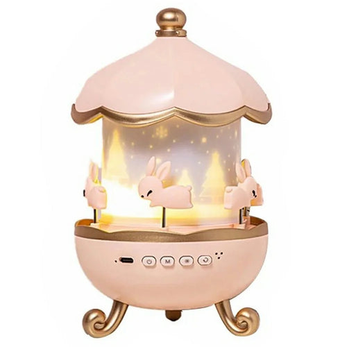 WH-E11 Creative Rotating Starry Star Projector Light Music Box Bluetooth-Compatible Night Lamp - 1