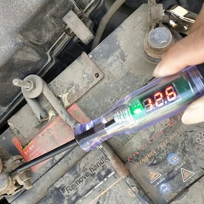 Digital Voltage Tester Pen Car Electrical Circuit Repair 5-90V Range Auto Diagnostic Tool - 3