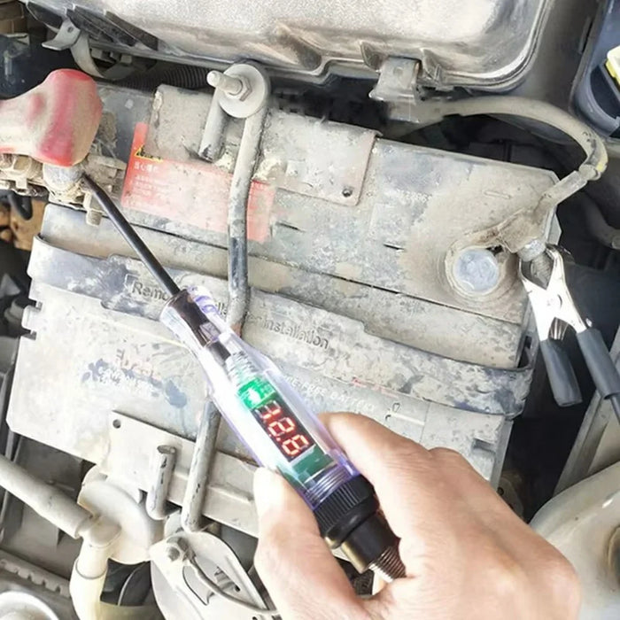 Digital Voltage Tester Pen Car Electrical Circuit Repair 5-90V Range Auto Diagnostic Tool - 4