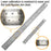 THD 12-inch + 6-inch Stainless Steel Straight Ruler Set Engineering School Office Precision Measuring Hand Tool - 3