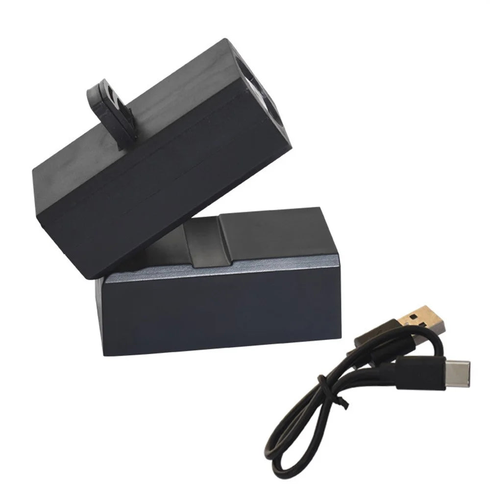Magnetic Moon Earth Projection Lamp Night Light Photography Prop Rechargeable Atmosphere Light - Black - 2