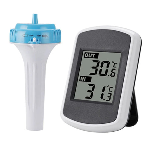 TS-WS-42 Solar Powered Wireless Floating Thermometer for Pool Spa Indoor Outdoor Temperature Meter - 1