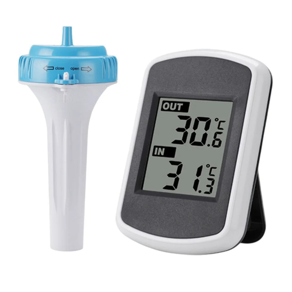 TS-WS-42 Solar Powered Wireless Floating Thermometer for Pool Spa Indoor Outdoor Temperature Meter - 1