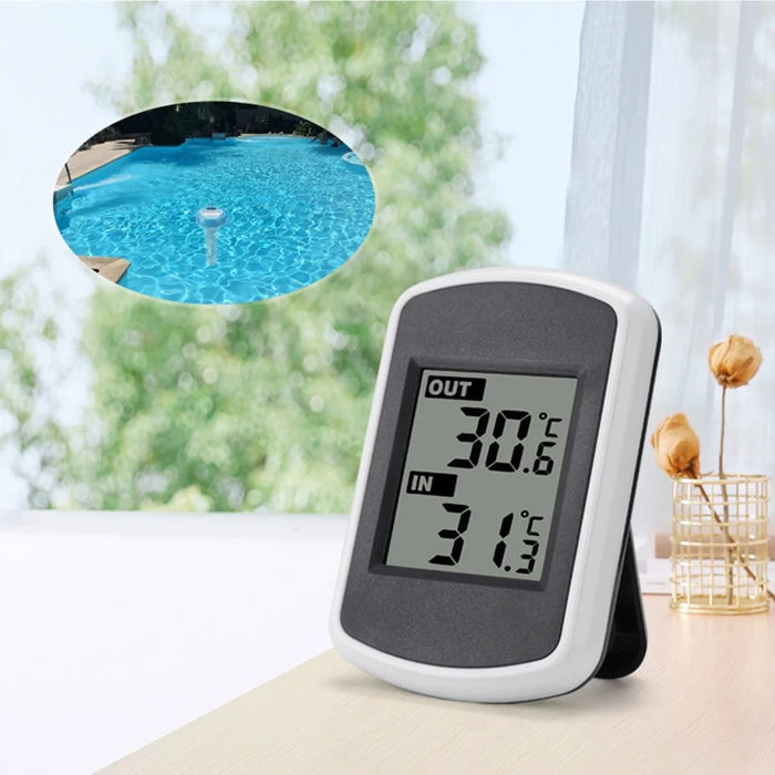 TS-WS-42 Solar Powered Wireless Floating Thermometer for Pool Spa Indoor Outdoor Temperature Meter - 3
