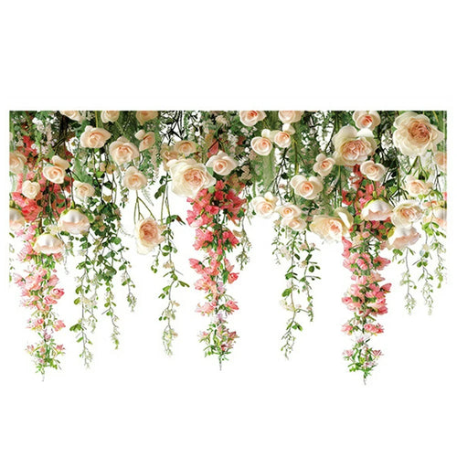 3Pcs Rose Vine Static Cling Window Film Bedroom Bathroom Shower Glass Decorative Privacy Sticker, 30x20cm - JD23001 - 1