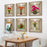 Flower Plant 3D Wall Stickers Living Room Classroom Corridor Background Wall Decor Decals Set - CH39089AB - 3