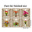 Flower Plant 3D Wall Stickers Living Room Classroom Corridor Background Wall Decor Decals Set - CH39089AB - 4
