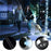 5M Retractable Dog Leash with LED Light Reflective Pet Walking Lead for Medium / Small Dogs, Up to 30Kg - 4