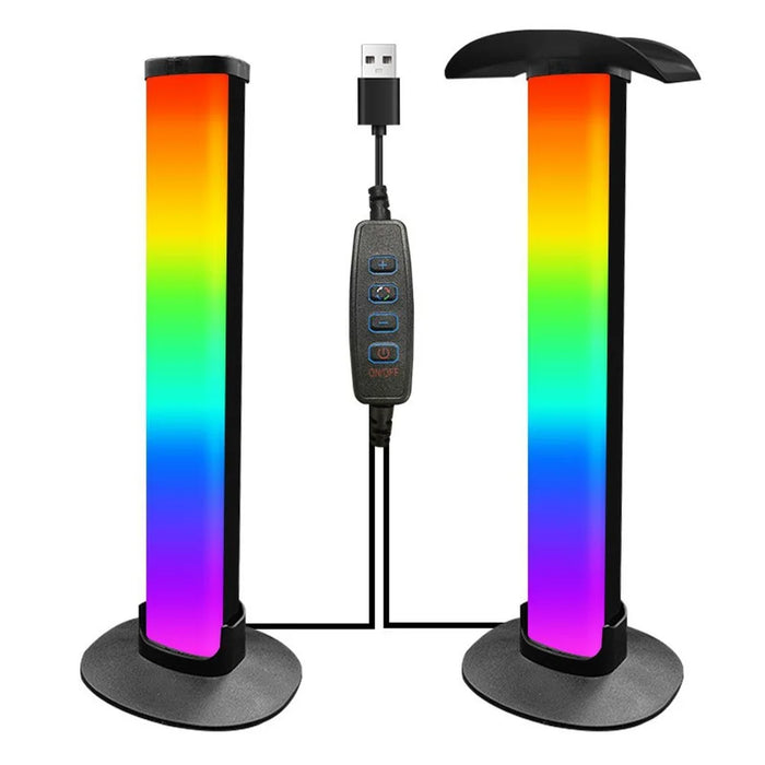 KBB-61 Wire Control Oval Base RGB Ambient Light with Gaming Headphone Holder Stand Atmosphere Lamp - 1