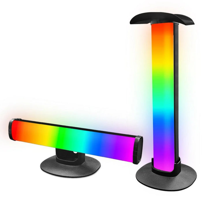 KBB-61 Wire + Remote Control Oval Base RGB Ambient Light with Gaming Headphone Holder Stand Atmosphere Lamp - 2
