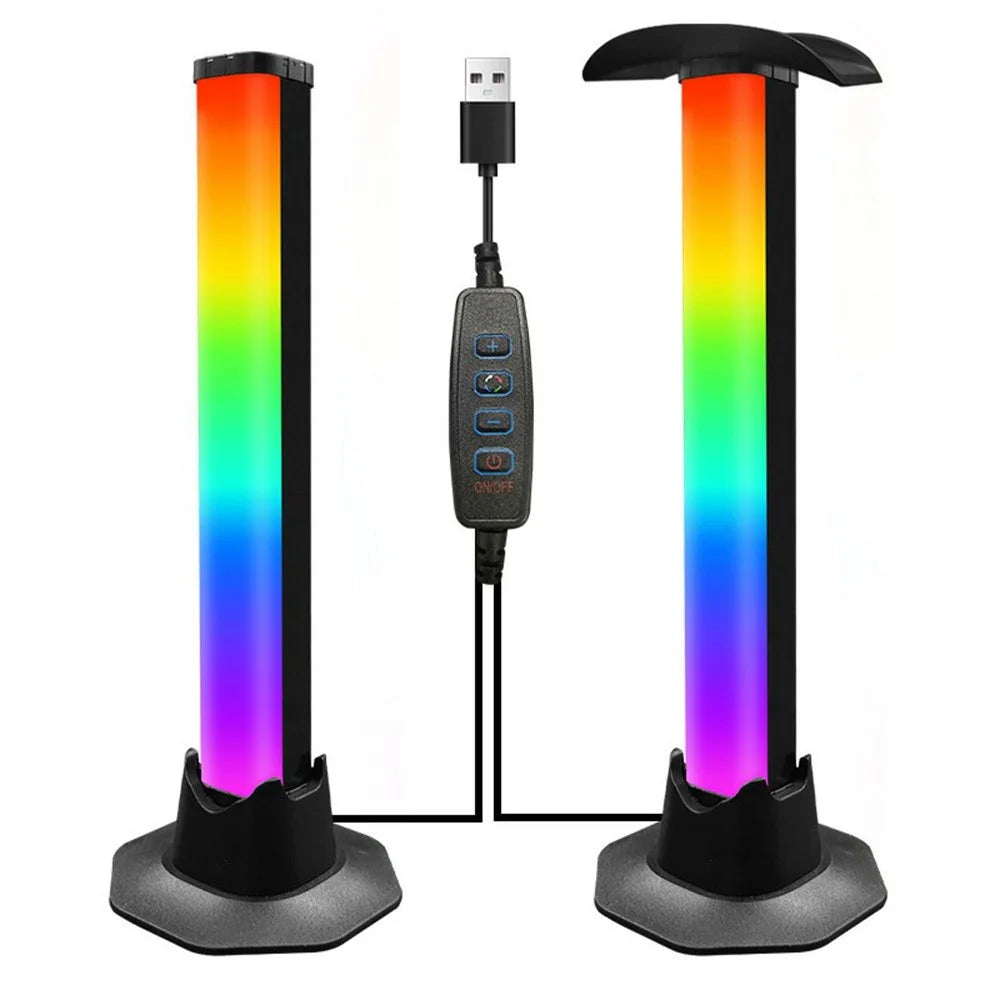 KBB-62 Wire Control Octagonal Base Desktop Ambient Light with Gaming Headphone Stand Atmosphere Lamp - 1