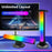 KBB-62 Wire + Remote + APP Control Octagonal Base Desktop Ambient Light with Gaming Headphone Stand Atmosphere Lamp - 4