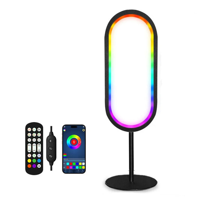 KBB-24 U Shape RGB Desk Ambient Light USB Powered Sound Activated Atmosphere Lamp, Wire + Remote + APP Control - 1